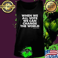 Michelle Obama When We All Vote We Can Change The World T-Shirt Tank top