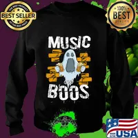 Music And Boos Ghost Funny Halloween Costume Beer Drinking T-Shirt Sweater