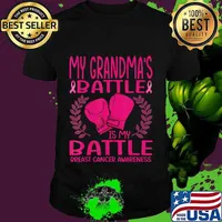 My Grandma's Battle is My Battle Breast Cancer Awareness T-Shirt
