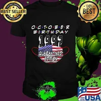 October Birthday 1997 Quarantine Edition My Birthday 23rd T-Shirt