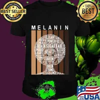 Oheneba Melanin Shades Afro Queen Wordart Shirt For Women T-Shirt