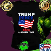 Pro Trump Pence 2020 USA Four More Years Graphic Tee T-Shirt Ladies tee