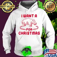 Quarantine Christmas Hippo Hippopotamus Retro Christmas Gift T-Shirt Hoodie