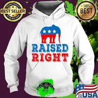 Raised Right Pro Republican Right Political Activist Gift T-Shirt Hoodie