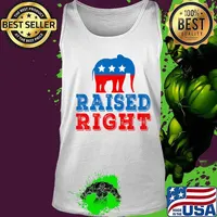 Raised Right Pro Republican Right Political Activist Gift T-Shirt Tank top