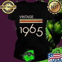 Retro 55 Years Vintage 1965 Limited Edition 55th Birthday T-Shirt Ladies tee