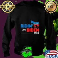 Ridin With Biden USA President Voting 2020 Joe Biden Gift T-Shirt Sweater