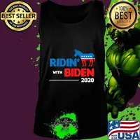 Ridin With Biden USA President Voting 2020 Joe Biden Gift T-Shirt Tank top