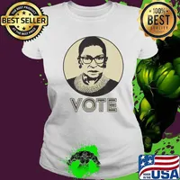 Ruth Bader Ginsburg RBG VOTE T-Shirt Ladies tee