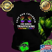 Save our children shirt - End Child Trafficking T-Shirt Ladies tee