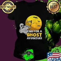 Spooky Ghost Hunter Gift Day Of The Death Halloween T-Shirt Ladies tee