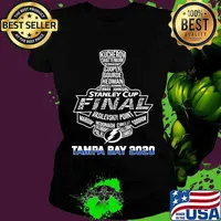 Stanley cup final vasilevskiy point maroon mcdonagh cirelli goodrow tampa bay lightning champions 2020 Ladies tee