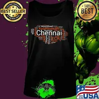 Swag Swami Chennai Places Foods & Attractions Word Cloud T-Shirt Tank top