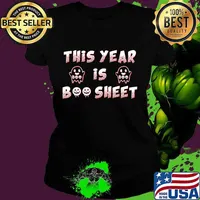 This Year Is Boo Sheet Shirt, Funny Ghost Boo Halloween 2020 T-Shirt Ladies tee