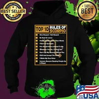 Top 10 Rules Of Scorpio Birthday Gifts T-Shirt Hoodie