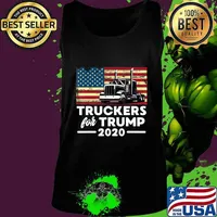 Truckers For Trump 2020 Pro-Trump Truck Drivers Apparel T-Shirt Tank top