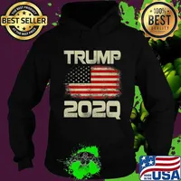 Trump 2020 202Q Q Qanon US Flag Patriot WWG1WGA Patriot Gift T-Shirt Hoodie