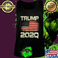 Trump 2020 202Q Q Qanon US Flag Patriot WWG1WGA Patriot Gift T-Shirt Tank top