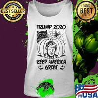 Trump 2020 Keep America Great Trumpkin Halloween Costume T-Shirt Tank top