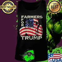 US Republican USA Patriot Farmers for Trump Election T-Shirt Tank top