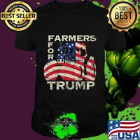 US Republican USA Patriot Farmers for Trump Election T-Shirt