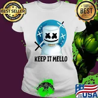 Vintage Marshmallow Dancing DJ Music Gift For Fans & Lovers T-Shirt Ladies tee
