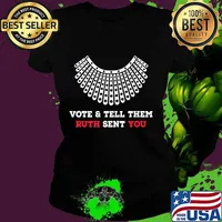 Vote & Tell Them Ruth Sent You, Election 2020, November 3rd T-Shirt Ladies tee