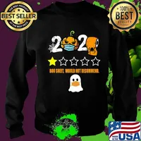 2020 Is Boo Sheet Pumpkin In Mask Toilet Paper Halloween T-Shirt Sweater