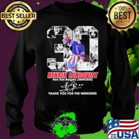 30 henrik lundqvist new york rangers 2005 2020 thank for the memories signature s Sweater