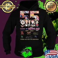 55 years of 1965 2020 grateful dead thank for the memories signatures s Hoodie