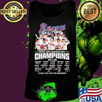 Atlanta braves national league championship series champions 2020 thank you for the memories signatures s Tank top