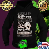 Buckle up buttercup this technician has anger issues and a serious dislike for stupid people skull s Hoodie