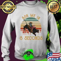 Buffalo ask me in 8 seconds vintage retro s Sweater