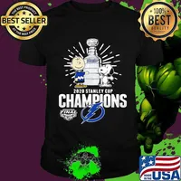 Charlie brown and snoopy tampa bay lightning 2020 stanley cup champions shirt