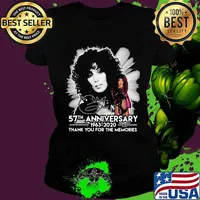 Cher 1980 57th anniversary 1963-2020 thank you for the memories signature s Ladies tee