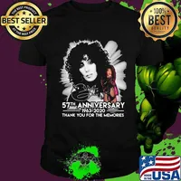 Cher 1980 57th anniversary 1963-2020 thank you for the memories signature shirt