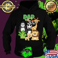 Dad Of The Birthday Boy Jungle Safari Zoo Theme Animal Party T-Shirt Hoodie