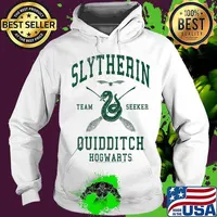 Deathly halloween 2 slytherin quidditch team seeker jersey snake s Hoodie