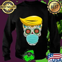 Dia De los Muertos Day of the Dead Sugar Skull President T-Shirt Sweater