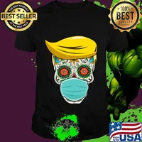 Dia De los Muertos Day of the Dead Sugar Skull President T-Shirt