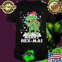 Dinosaur merry christmas rex-mas shirt