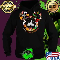 Disney mickey mouse happy hallothanksmas halloween thanksgiving christmas s Hoodie