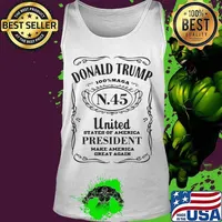 Donald trump 100% maga n.45 united states of america president make america great again s Tank top