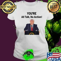 Donald Trump Biden Debate All Talk No Action Meme Shirt Ladies tee