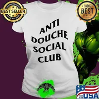 Douche Social Club Keep Douche Away At Clubs T-Shirt Ladies tee