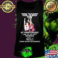 Eddie van halen 65th anniversary 1955 2020 thank for the memories signatures s Tank top
