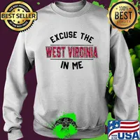 Excuse the west virginia in me vintage s Sweater