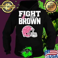 Fight like a cleveland brown breast cancer awareness s Hoodie