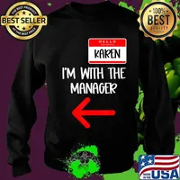 Funny Couples Halloween Costume 2020 Karen With the Manager T-Shirt Sweater