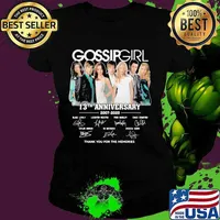 Gossip girl 13th anniversary 2007 2020 thank for the memories signatures s Ladies tee